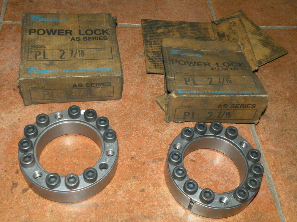 (2) Tsubaki PL 2-7/16 Power-Lock Bushings USED