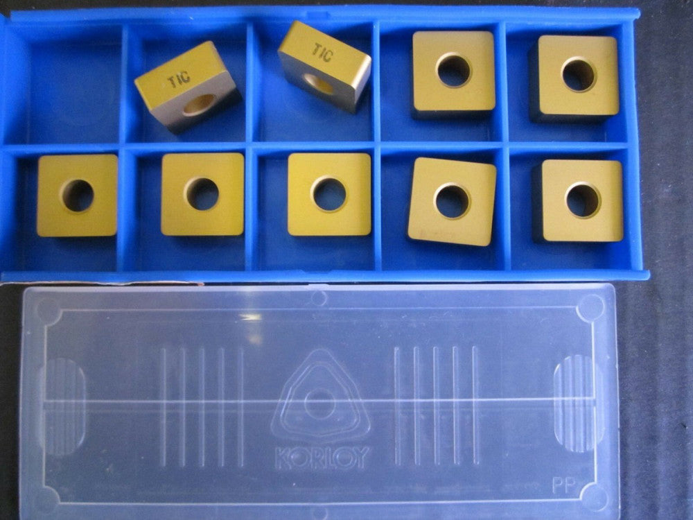 Korloy SNMA 543 TIC Carbide Inserts New - Lot of 9 