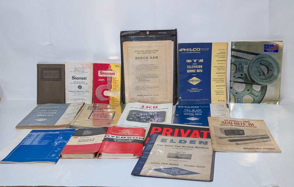 Lot of 15 Industrial Operating & Programming Manuals, Varying Equipment Types