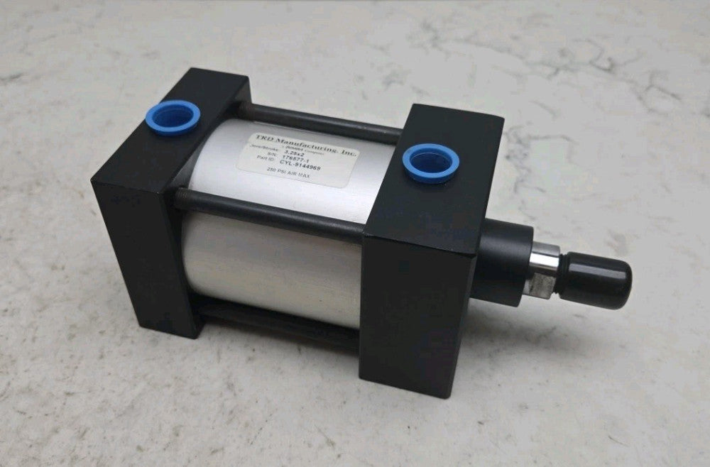TRD Manufacturing Pneumatic Cylinder 3.25" Bore 2" Stroke 250Psi CYL-9144969 New