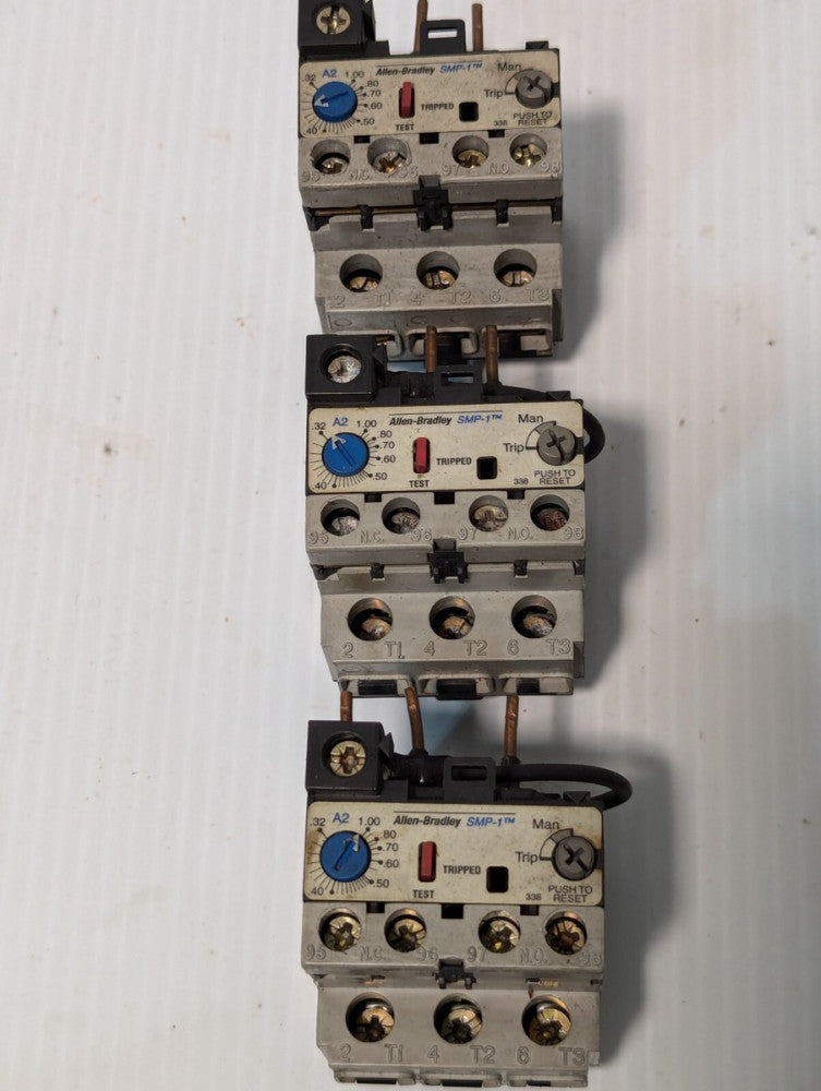 Lot of  3 Allen-Bradley 193-A1C1 Solid State Overload Relay 0.32-1.0A -Free Ship