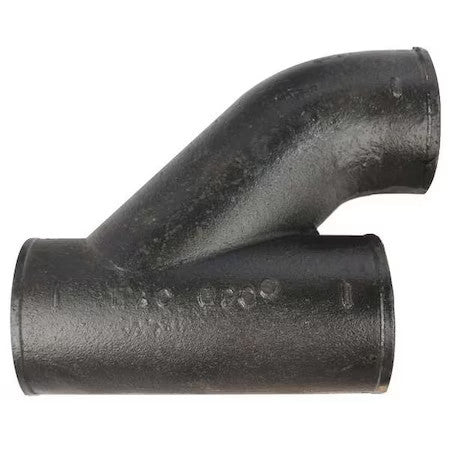ZORO SELECT 221652 Reducing Wye Upright Wye, 2" x 4" Pipe, Female Socket, Cast