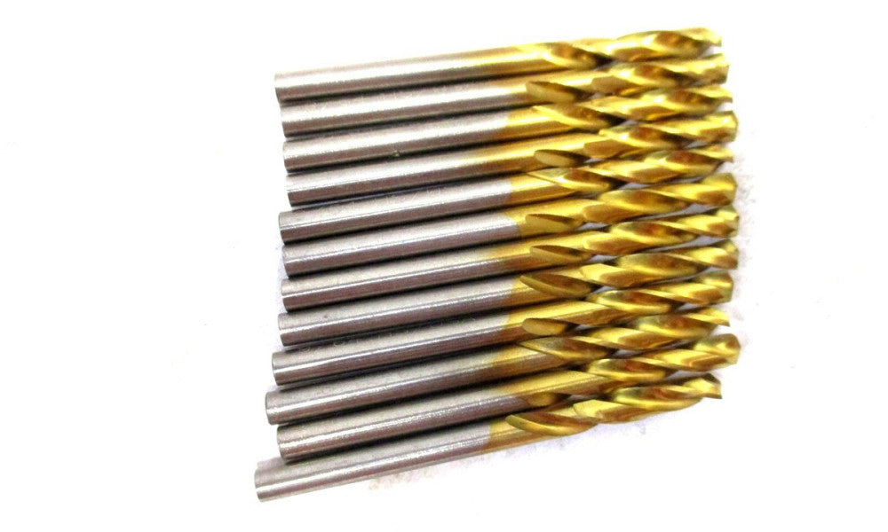 MADE IN USA 9/64 x 1-15/16 RH HSS 135° Split Point Screw Machine Drill - 12 QTY