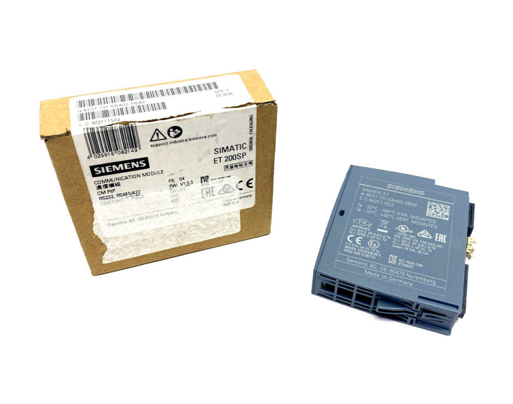 Siemens 6ES7 137-6AA00-0BA0 Simatic ET 200 SP Ser. Communications Module CM PTP