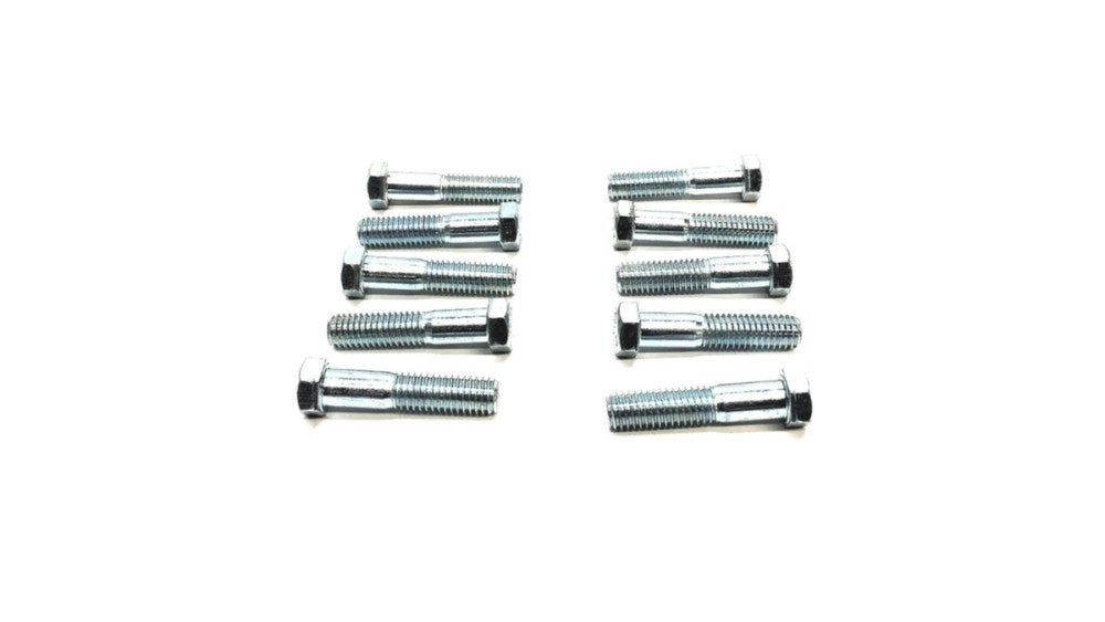 Unbranded 7/16 INCH X 1-1/4 Inch Thread 2-1/4 INCH OAL Hex Bolt {Lot of 10] NOS