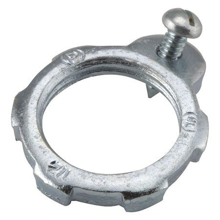 Raco 1248 Imc Locknut, 2 In, Threaded, Steel, Zinc Plated, Gray