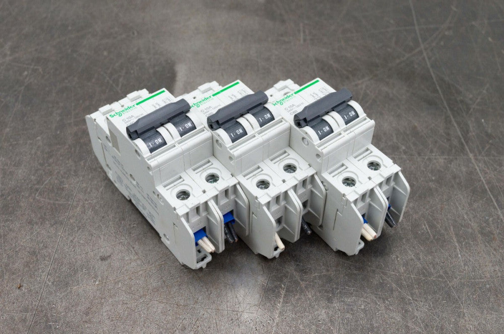 Lot of 3 Schneider 60144 Multi 9 C60 Double Pole 240V 10A Mini Circuit Breaker