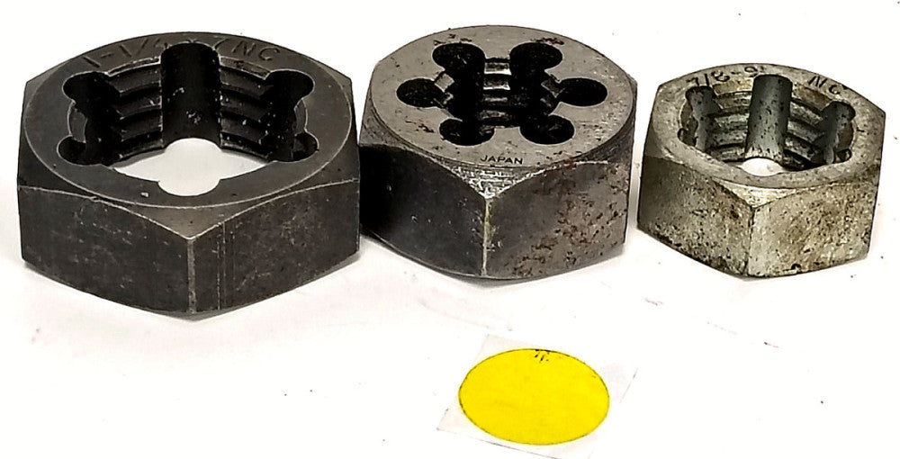 ASSORTED LOT OF THREADING DIES HSS ****LOT OF 3****