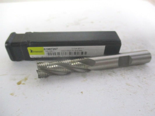 (724-2086) 3/8" x 1-1/8" x 3/8" x 2-15/16" Cobalt 4Fl Roughing Square End Mill 