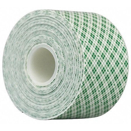 3M 4032 Double-Sided Foam Tape, 2 In W, 5 Yd L, 1/32 In, Polyurethane Foam,