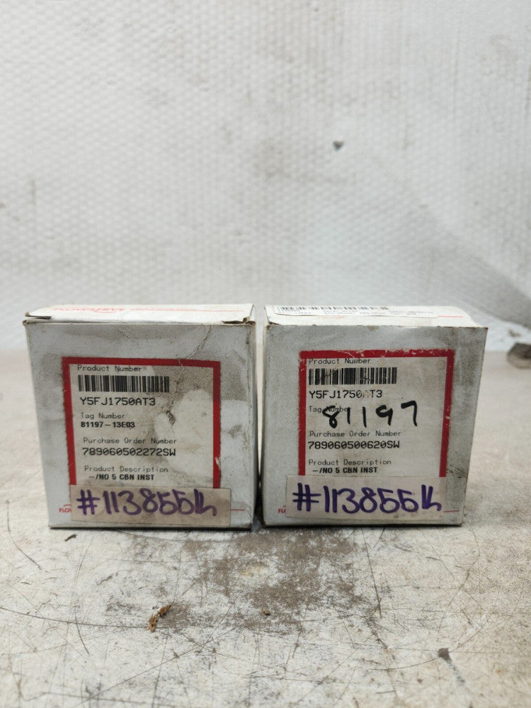 NEW IN BOX LOT OF 2 FLOWSERVE CARBON INSERT Y5FJ1750AT3