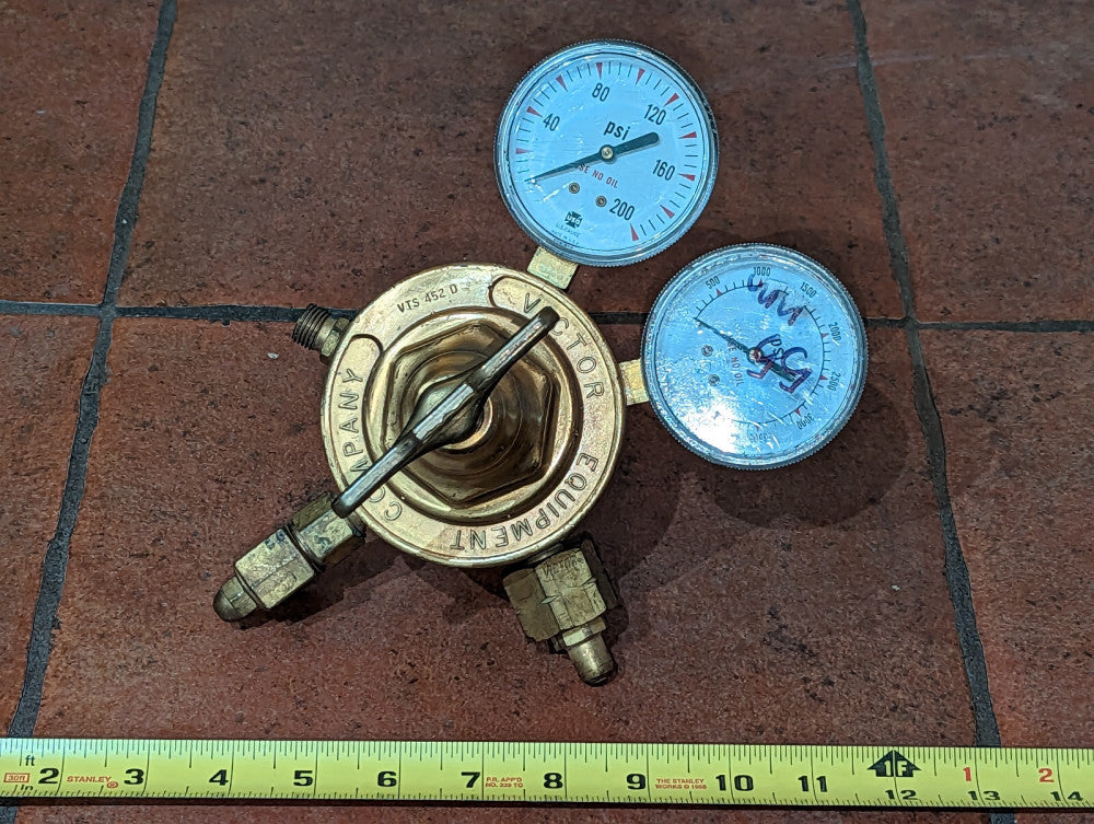 Victor VTS452D Gas Regulator Nitrogen Methane Natural Gas