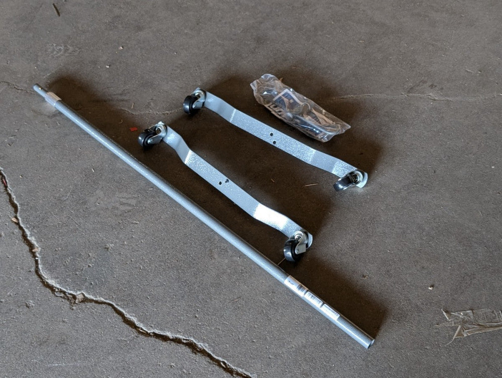 Drive Medical 13033SV Wheeled 4 Leg IV Stand Pole, 2-Hook, Adj. Height 40" - 82"