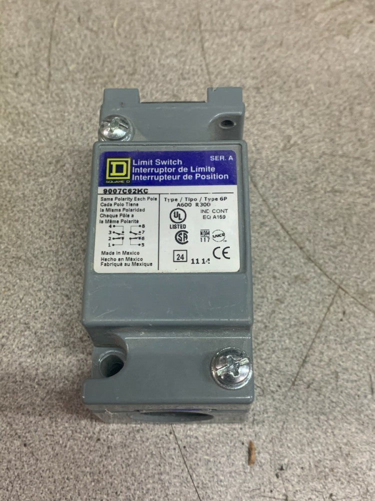 NEW NO BOX SQUARE D LIMIT SWITCH BODY 9007C62KC