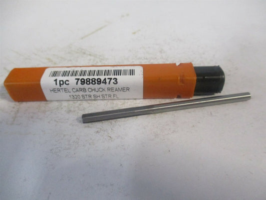 (500-0001320) 0.132" x 3/4" x 2-1/2" Straight Shank Carbide 4Fl Chucking Reamer