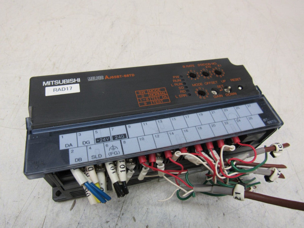 MITSUBISHI MELSEC AJ65BT-68TD THERMOCOUPLE UNIT XLNT USED TAKEOUT !!MAKE OFFER