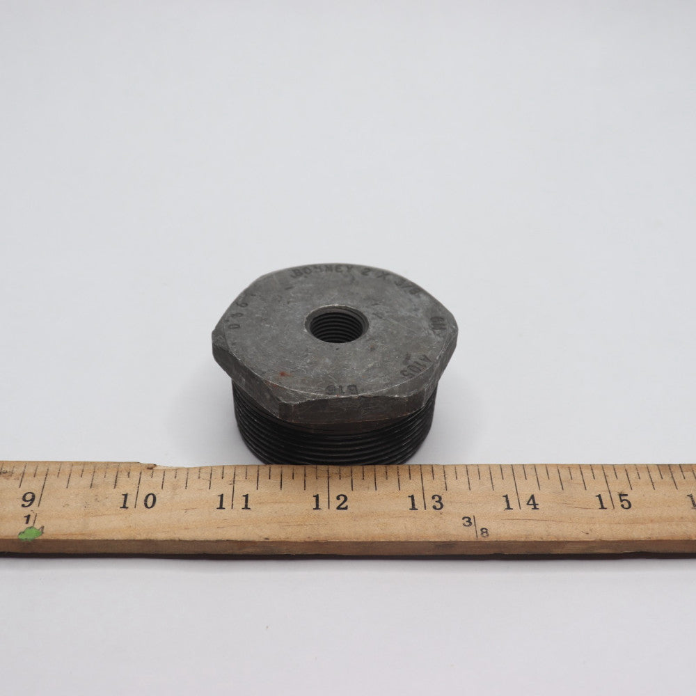 Bonney Hex Bushing Forged Steel Class 6000 2" X 3/8"