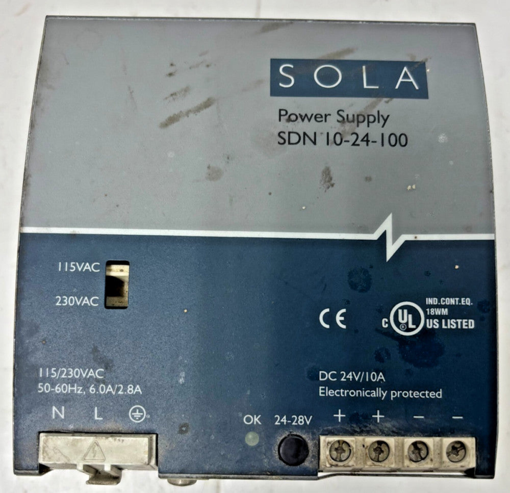 SOLA SDN 10-24-100 SDN SERIES POWER SUPPLY  SHALLOW DENT
