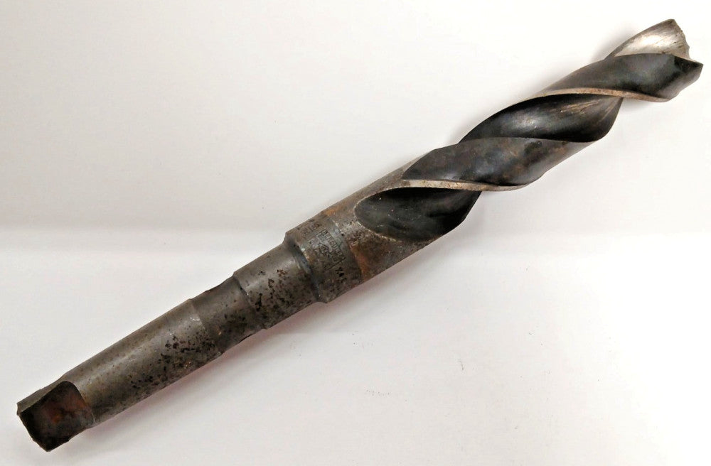 HERCULES 1-13/64 HSS TWIST DRILL BIT X61 W/TAPER SHANK MT3 2 FLUTES OAL 11-1/2"