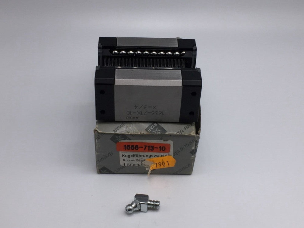 STAR/REXROTH 1666-713-10 RUNNER BLOCK BALL BEARING SIZE 30 