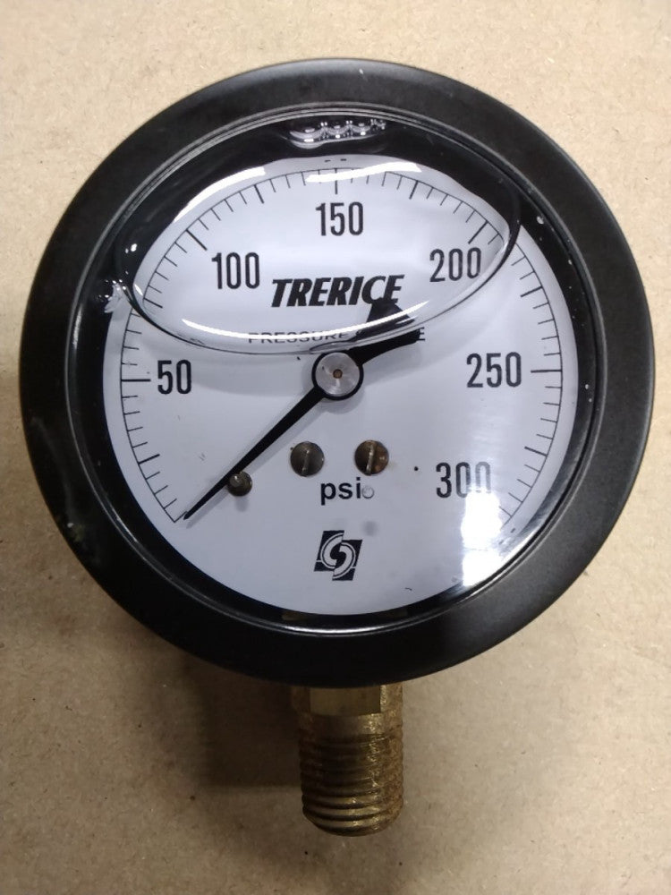 Trerice 800LFB2502LA140 Gauge 2.5" 0-300psi 1/4" Bottom Conn. Liquid Filled A71