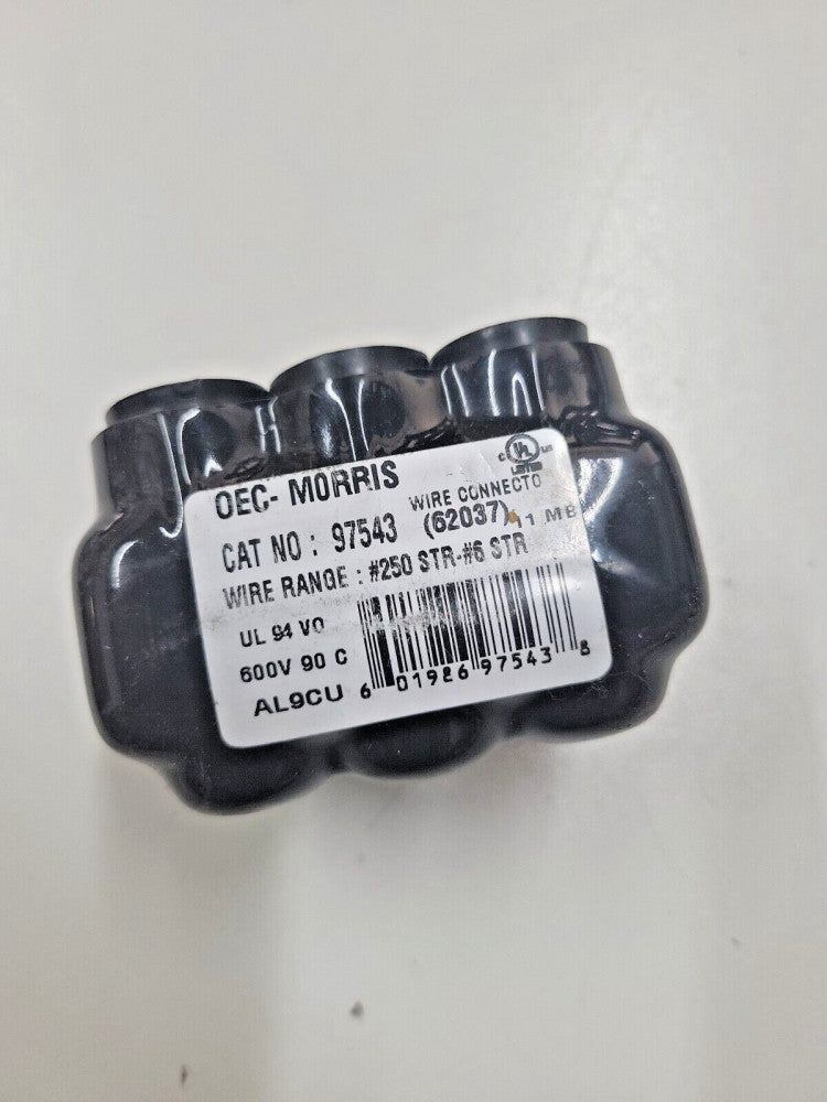 1- OEC Morris 97105 Insulated Mechanical Connector 2 Conductor Single Side Entry