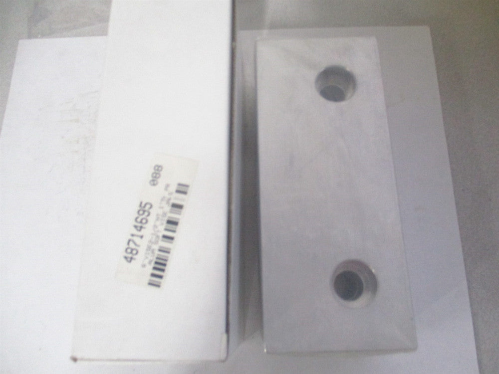 Gibraltar (428-1084) 6 x 2-1/2 x 1 OAL Aluminum Flat/No Step Vise Jaw - Set of 2