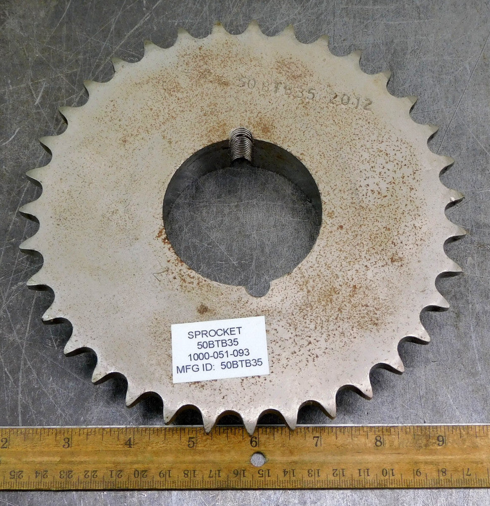 Martin 50BTB35 Roller Chain Sprocket #50 35 Teeth 2-5/8" Bore