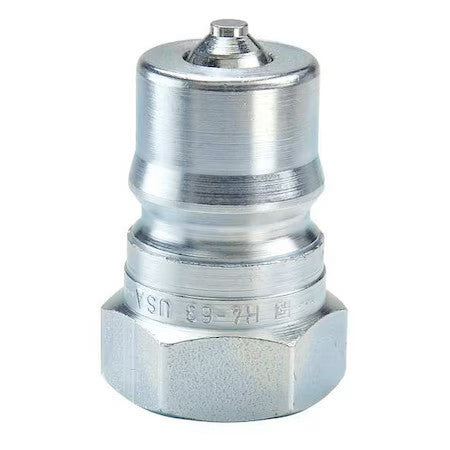 Parker H8-63 Hydraulic Quick Connect Hose Coupling, Steel Body, Ball Lock,