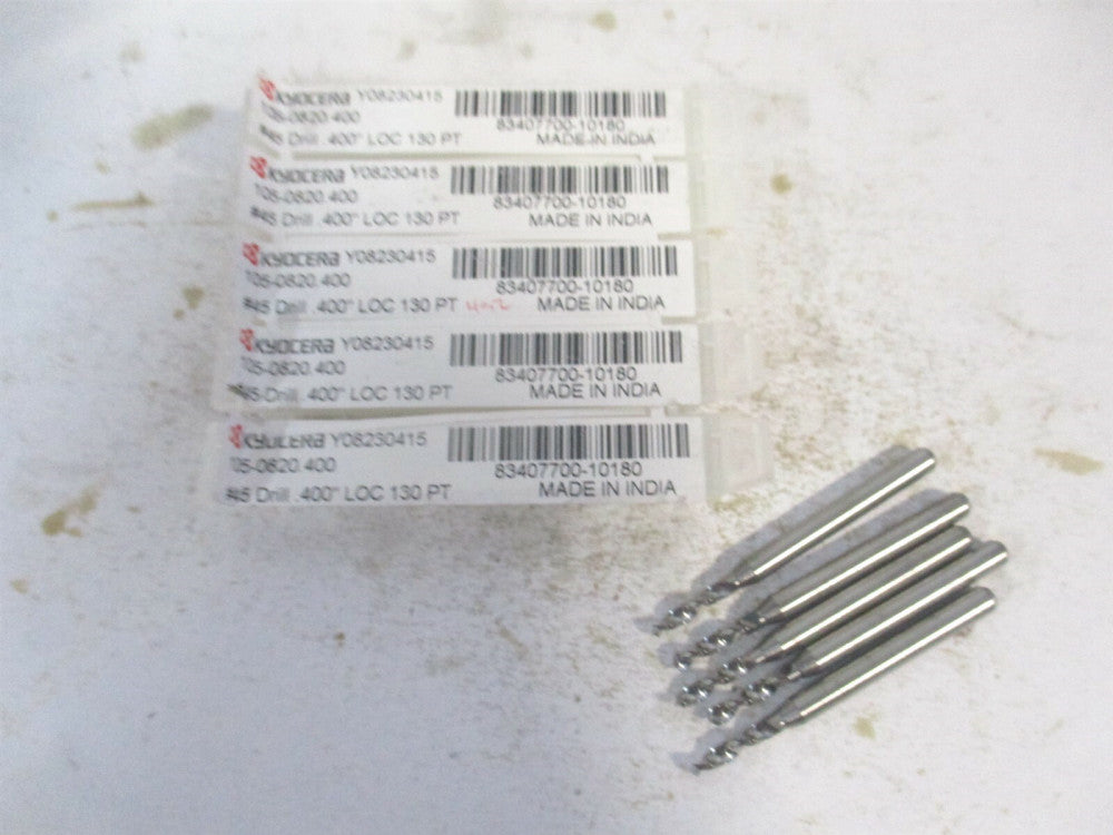 Kyocera (07360) 1/8" x 1-1/2" OAL Regular Spiral Circuit Board Drill Bit - Qty 5