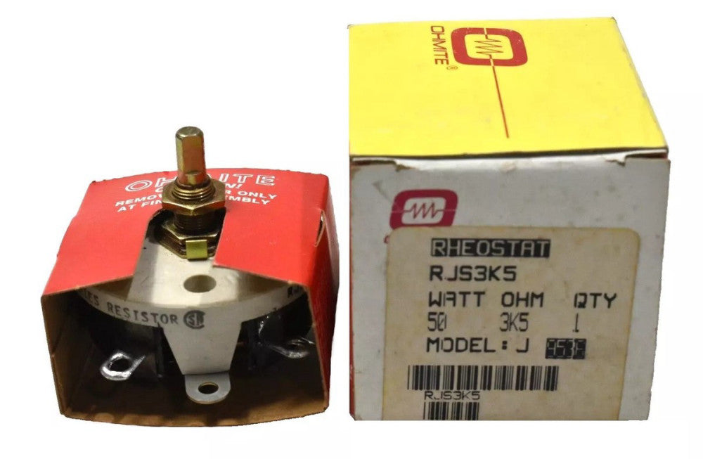 Ohmite RJS3K5 Rheostat Model J Potentiometer 50W, 3500 Ohm