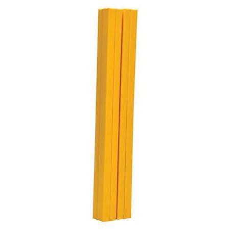 Zoro Select V-Pad-I-68-Y Column Protector,Yllw,72Inh,14Inw,I-Beam
