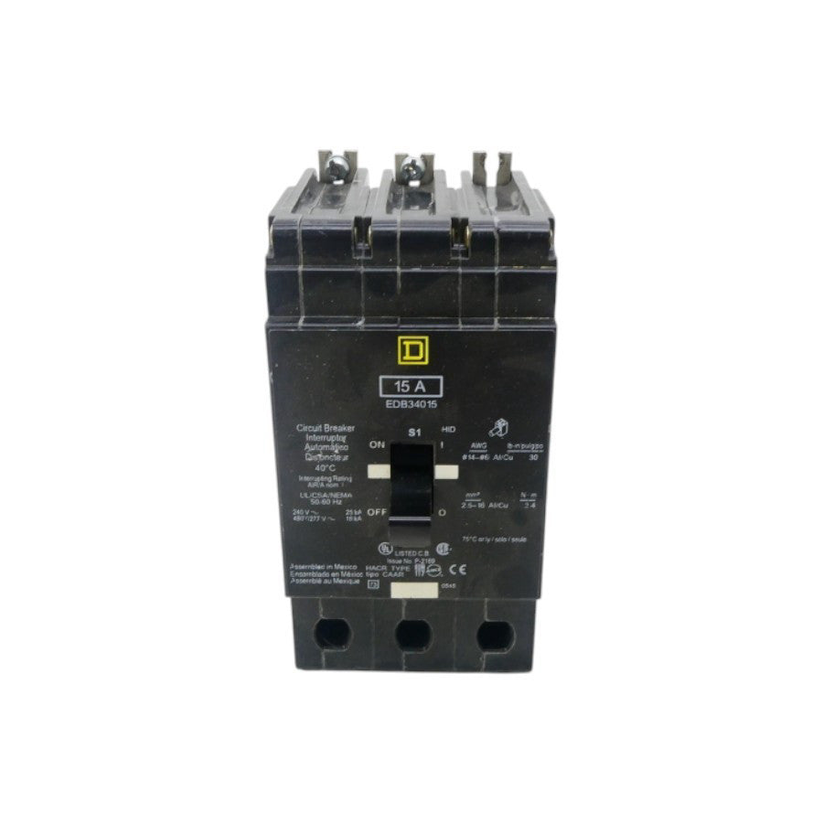SQUARE D EDB34015 277V 15A NSNP