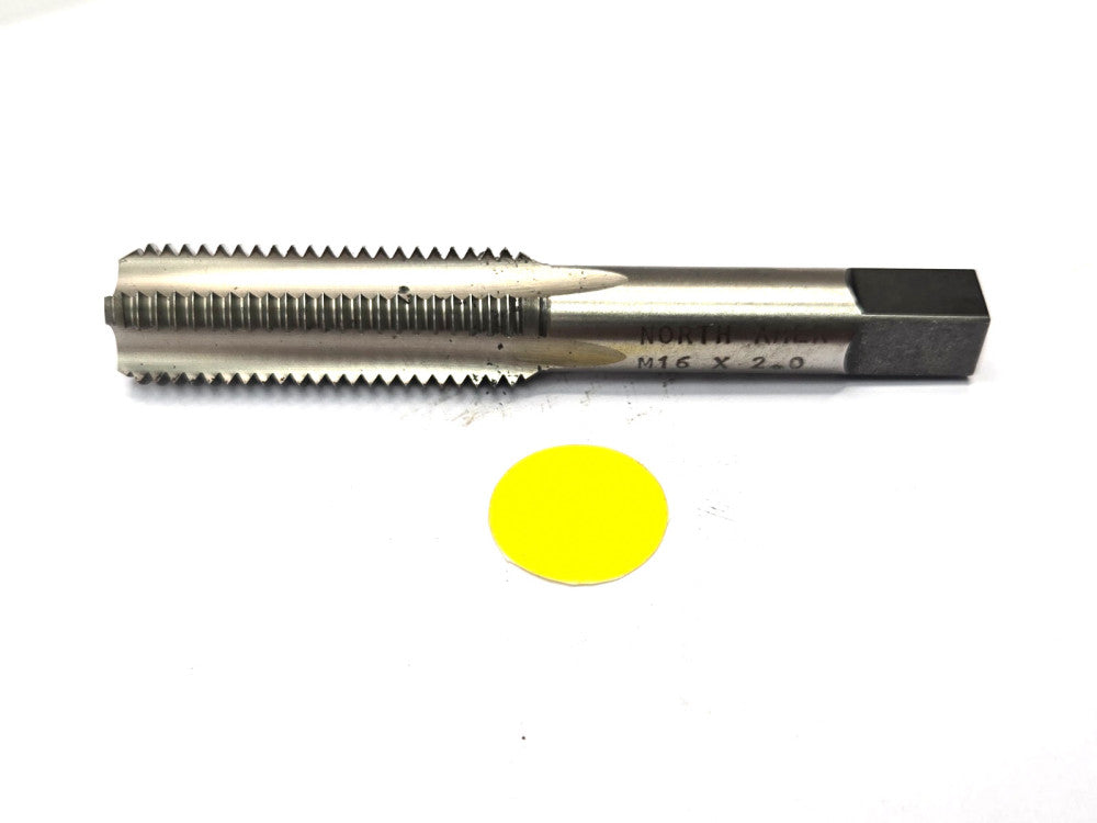 NORTH AMERICAN M16X2 STRAIGHT FLUTE BOTTOMING CHAMFER TAP D7 9P24