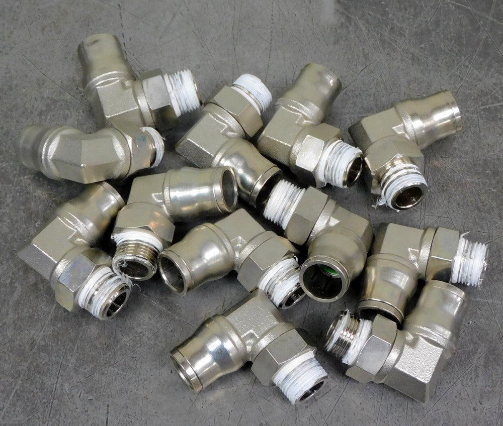 LEGRIS  90° Push-to-Connect Elbow Fitting 1/2" x 3/8" NPT Lot of 12