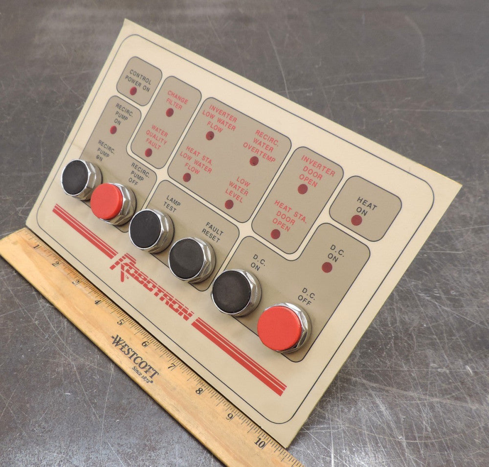 Robotron 8000 Series Weld Control Panel Push Button Used