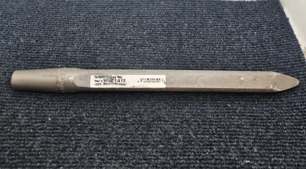 Brunner & Lay 12" Rivet Buster Point Chisel 0.87" Width - Gray