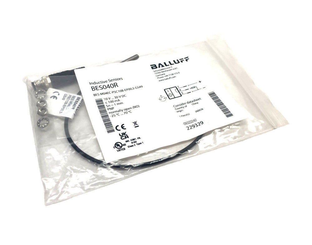 Balluff BES040R Inductive Proximity Sensor M4x0.5 BES M04EC-PSC10B-EP00,3-GS49