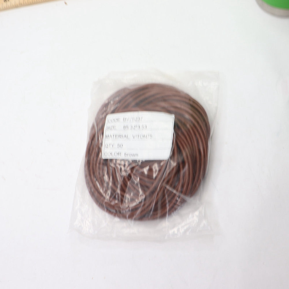 (50-Pk) O-Ring Synthetic Rubber Brown 3-3/8" ID x 3-5/8" OD x 1/8" BV75237
