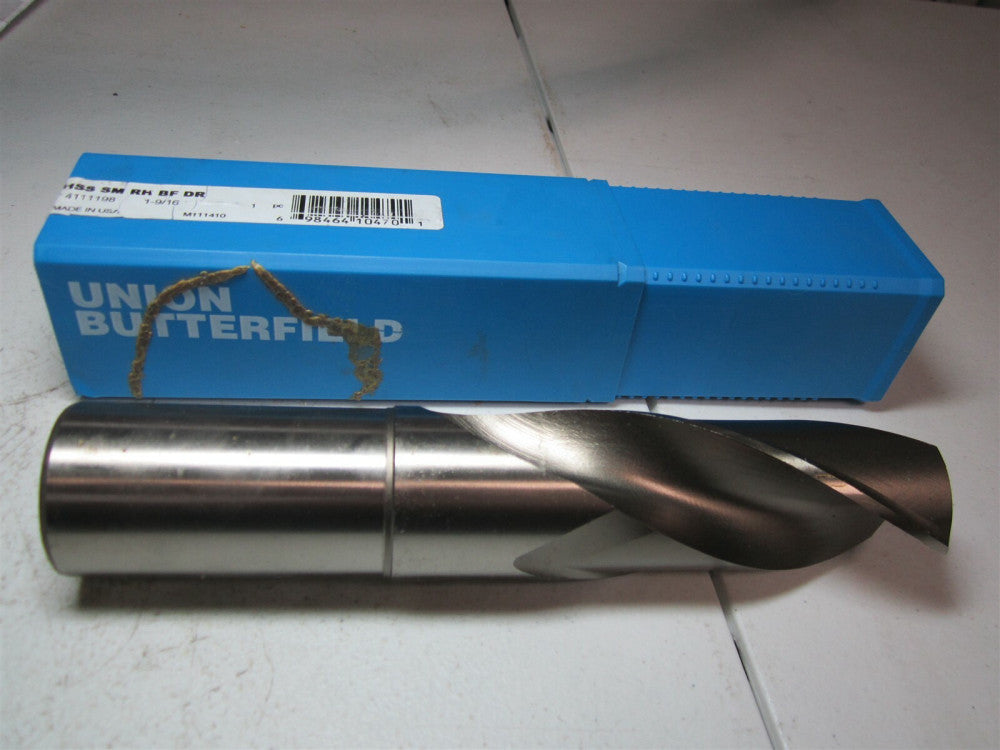 Union Butterfield (4111198) 1-9/16" High Speed Steel Right Hand Drill Bit