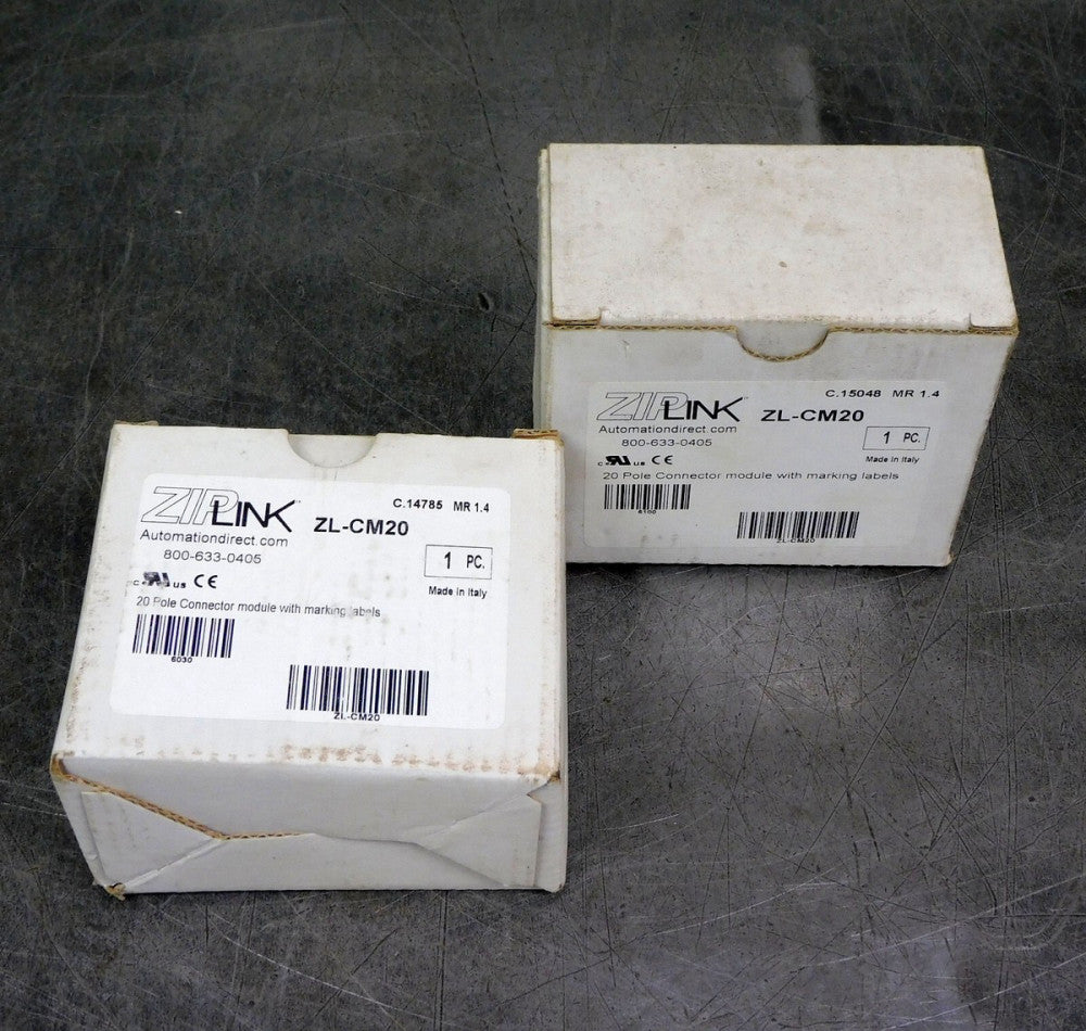 Automation Direct ZL-CM20 Zip Link Connector Module 20 Pole Lot of Two (2)