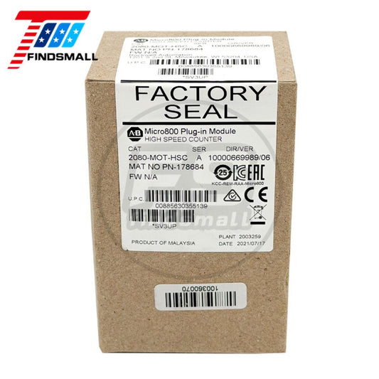 2021 Sealed Allen-Bradley 2080-MOT-HSC SER A Micro800 250KHz HSC Plug-In module