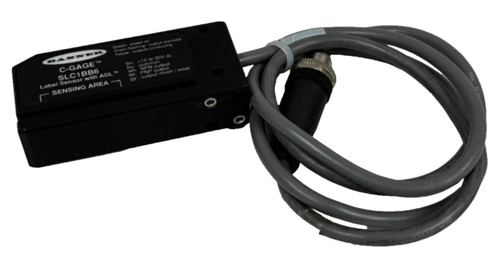 NEW BANNER SLC1BB6 LABEL SENSOR W/ ADL C-GAGE – SPMX SOLUCIONES ...