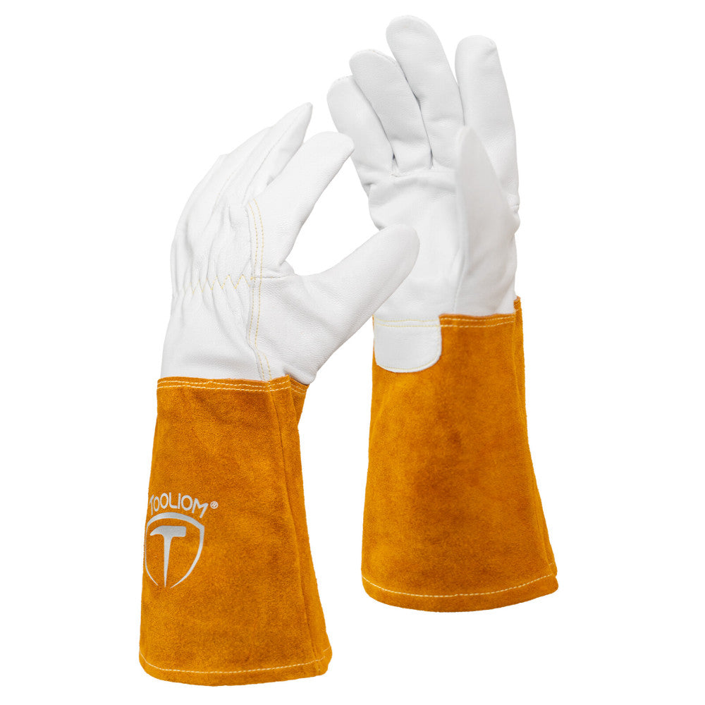 Premium Goatskin TIG Welding Gloves Split Leather (14-inch, Extra Larg ...
