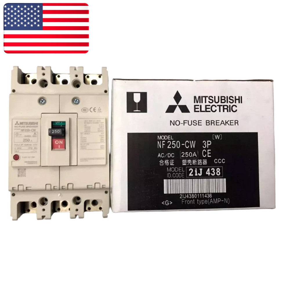 One Brand New MITSUBISHI NF-250-CW Circuit Breaker 3P 250A - US Stock