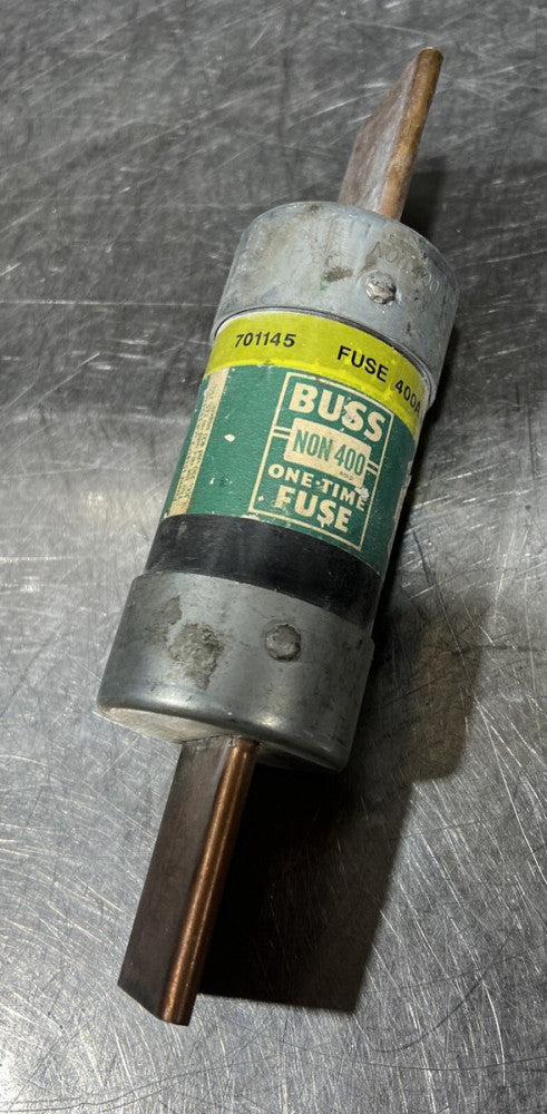 Bussmann BUSS NON-400 One-Time Fuse 400A, 10kA @ 250VAC, Nos Surplus