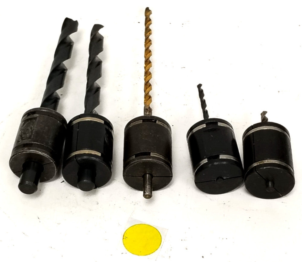 ASSORTED LOT OF DRILL BITS W/BUSHINGS STEEL MATERIAL ****LOT OF 5****