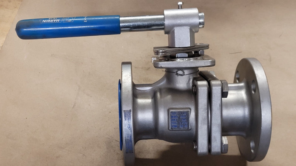 NOS Marwin 2000F/2333F 1-1/2" Stainless Steel CF8M Valve 150# 275WOG