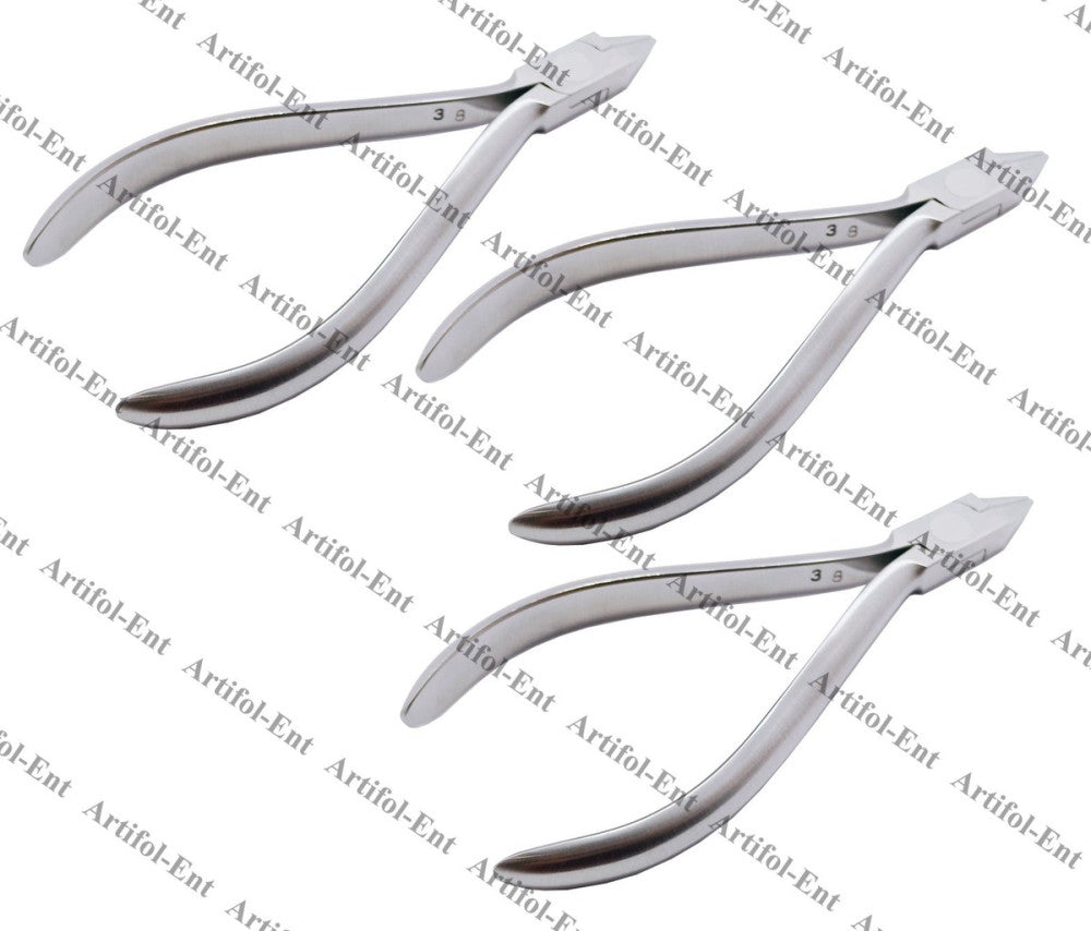 3x Bird Beak Pliers Orthodontic Wire Bending Forceps 13 cm–Up to 0.76 mm#678-304