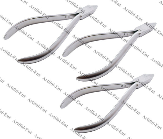 3x Bird Beak Pliers Orthodontic Wire Bending Forceps 13 cm–Up to 0.76 mm#678-304